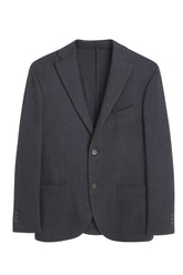 Men's Boglioli Charcoal Navy Mixed Linea K Jacket
