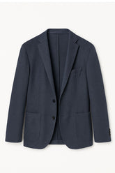 Men's Boglioli Midnight Blue Textured Vintage Wash K Jacket