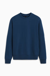 Men's C.P. Company Brushed Cotton Navy Blue Long Sleeve Sweatshirt