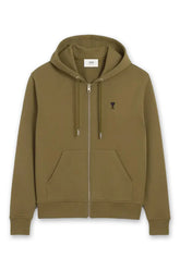 Men's Bronze Ami Paris de Coeur Zipped Hoodie