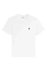 Men's White Ami Paris 'Ami De Coeur' Black Heart Slim Fit T-Shirt