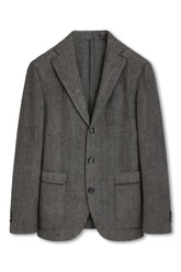 Men's Boglioli Charcoal Wool Blend Jacket