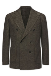 Men's Boglioli Charcoal Dark Green Wool Blend K Jacket