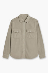 Men's Boglioli Light Beige Brushed Cotton Shirt