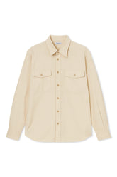 Men's Boglioli Soft Beige Cotton Shirt
