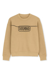 Men's Sand Hugo Boss Nalves Crew Sweater