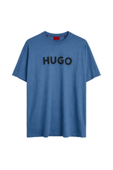 Men's Blue Hugo Boss Logo T-Shirt