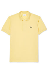Men's Pastel Yellow Lacoste L1212 Classic Polo T-Shirt