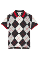 Men's Vivienne Westwood Chequered Multi Colour Classic Argyle Polo Shirt