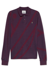 Men's Vivienne Westwood Purple Long Sleeve Polo Shirt