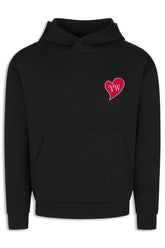 Men's Black Vivienne Westwood Heart Patch Pullover Hood