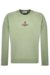 Men's Light Green Centre Orb Vivienne Westwood Raglan Sweatshirt