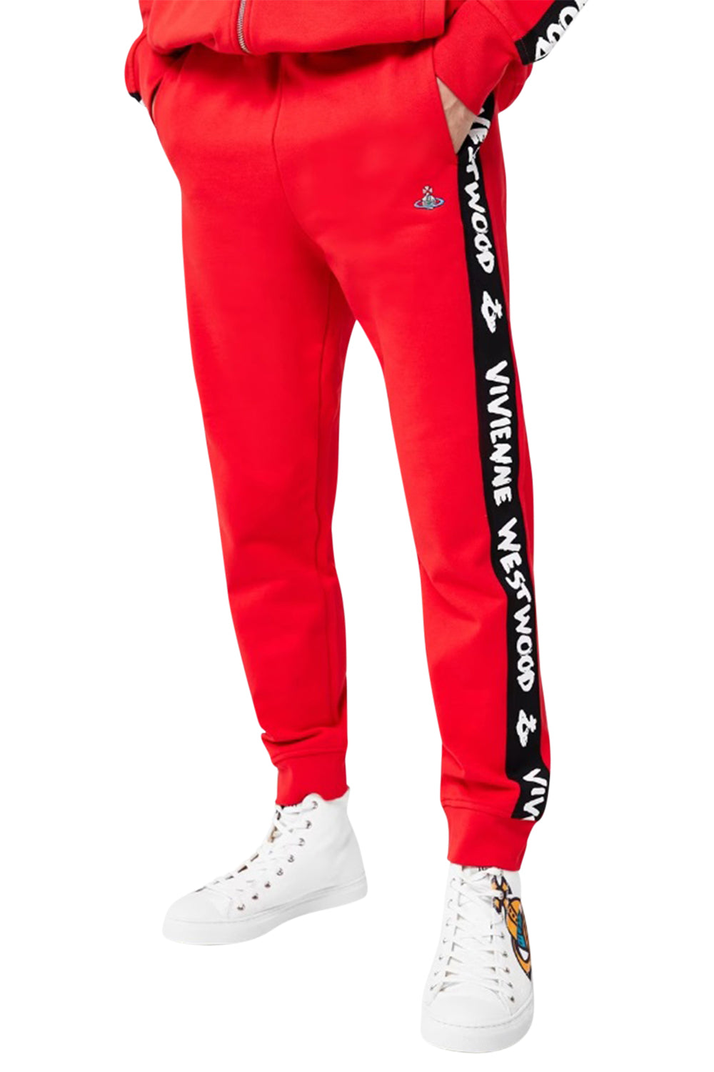 Men's Red Vivienne Westwood Taped Jogger