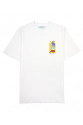 Men's White Casablanca L'arche De Nuit Printed T-Shirt