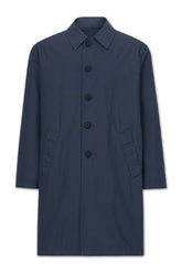 Men's Boglioli Navy Lightweight Trench Long Jacket