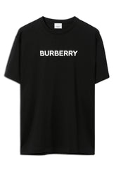 Men's Black Burberry Harriston Logo T-Shirt