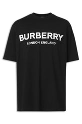 Men's Black Burberry London England Logo T-Shirt