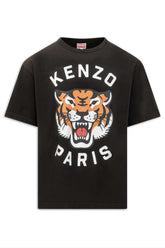 Men's Black Kenzo Lucky Tiger Tiger T-Shirt