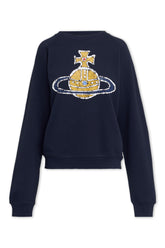 Men's Navy Vivienne Westwood Time Machine Raglan Sweatshirt