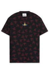 Men's Vivienne Westwood Black All Over Orb Oversized T-Shirt