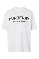 Men's White Burberry London England Logo T-Shirt
