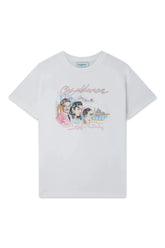 Men's White Casablanca Le Liaison Printed T-Shirt