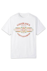 Men's White Casablanca Unity is Power T-Shirt