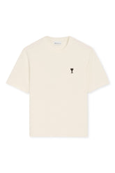 Men's AMI Cream 'Ami De Coeur' Et Imprime Place Des Victoires Au Dos T-Shirt