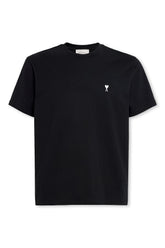 Men's Black Ami Paris 'Ami De Coeur' Cotton T-Shirt