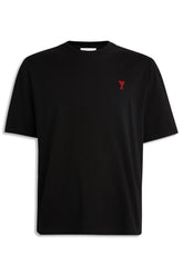 Men's Black Ami Paris 'De Coeur' Slim Fit T-Shirt