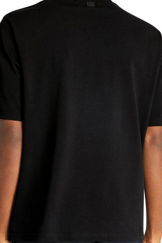 Men's Black Ami Paris 'De Coeur' Slim Fit T-Shirt