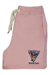 Men's Casablanca La Joueuse Tennis Club Pale Pink Shorts