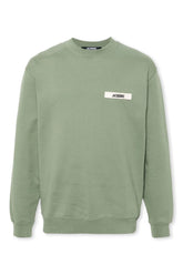 Men's Green Jacquemus Gros Grain Patch Logo Le Casa Sweatshirt