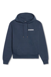 Men's Navy Jacquemus Le Papier Le Sweatshirt Hoodie