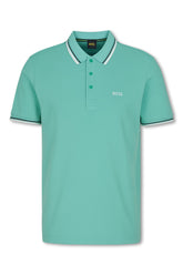 Men's Pastel Green Boss Paddy Pro Piqué Polo Shirt