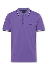 Men's Purple Boss Paddy Pro Piqué Polo Shirt