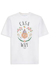 Men's White Casablanca Casa Way Printed T-Shirt