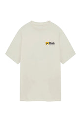 Men's Cream Rhude International Racing Logo T-Shirt