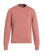 Men's C.P. Company Resist Dyed Fleece Crew Neck Salmon Pink Sweatshirt