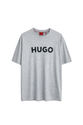Men's Grey Hugo Boss Logo T-Shirt