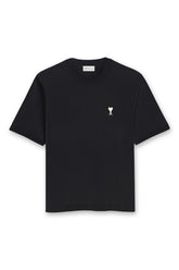 Men's AMI Black 'Ami De Coeur' Et Imprime Place Des Victoires Au Dos T-Shirt