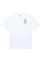 Men's White Casablanca Rainbow Mushroom Printed T-Shirt