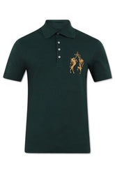 Men's Green Vivienne Westwood Lion & Unicorn Polo Shirt