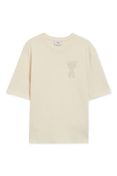Men's Beige Ami Paris 'Ami de Coeur' Patch T-Shirt