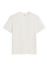 Men's White Ami Paris 'Ami De Coeur' Logo-Embossed Cotton T-Shirt