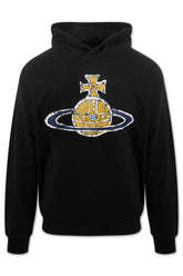 Men's Black Vivienne Westwood Time Machine Hoodie Pullover Hood