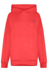 Men's Red Vivienne Westwood Embroidered Orb Hooded Sweatshirt