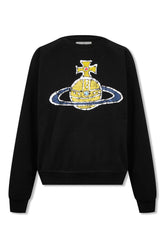Men's Black Vivienne Westwood Time Machine Raglan Sweatshirt