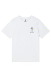 Men's White Casablanca La Colomne Printed T-Shirt
