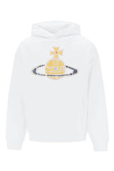 Men's White Vivienne Westwood Time Machine Hoodie Pullover Hood